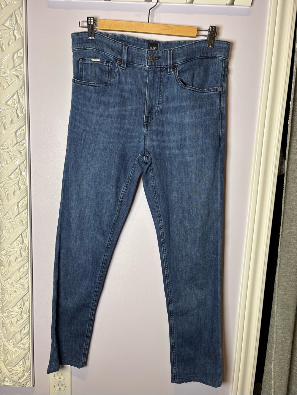Boss Hugo Boss Slim Dark Blue Stretch Denim Jeans 31